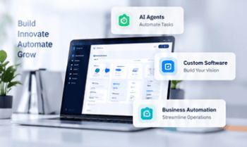 Laptop with software dashboards